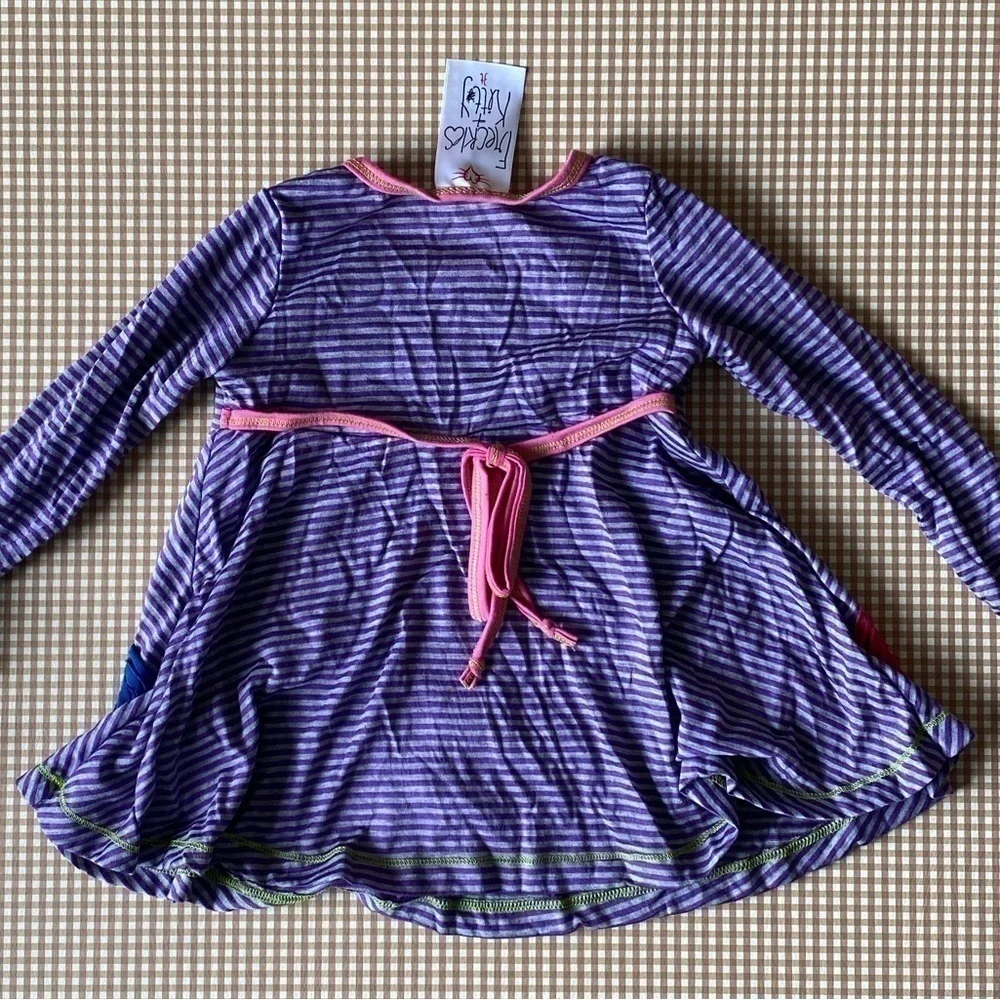 Boutique Freckles‎ & Kitty stretchy bright girl set. Size 3T. NWT